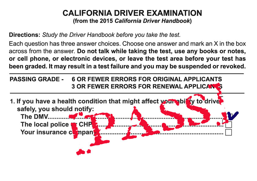 drivers education final exam answers